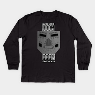 all you need is doom Kids Long Sleeve T-Shirt